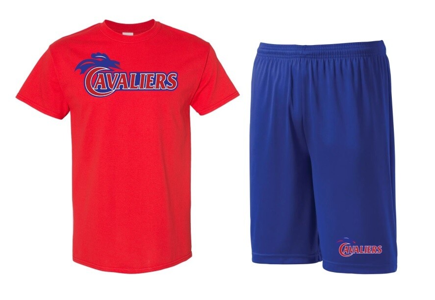 Cole Harbour High - Cavaliers Athletic Bundle (Cotton T-Shirt &amp; Shorts)