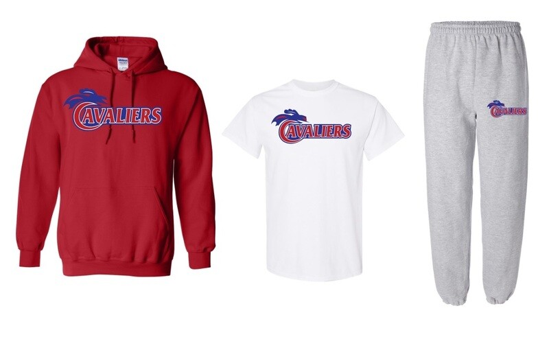 Cole Harbour High - Cavaliers Bundle (Hoodie, Cotton T-Shirt &amp; Sweatpants)
