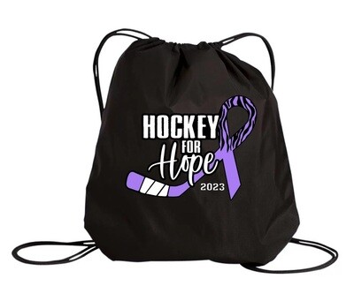 Hockey for Hope - Black Hockey for Hope Cinch Bag