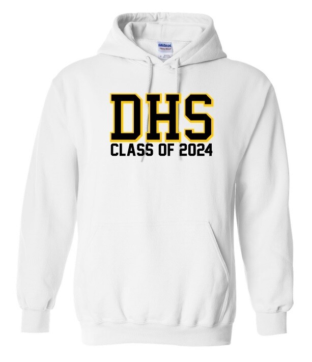 DHS - White DHS Class of 2024 Hoodie
