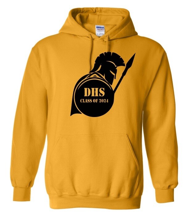 DHS - Yellow Spartan Class of 2024 Hoodie