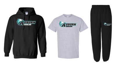 Auburn High - Auburn Eagles Bundle (Hoodie, Cotton T-Shirt &amp; Sweatpants)