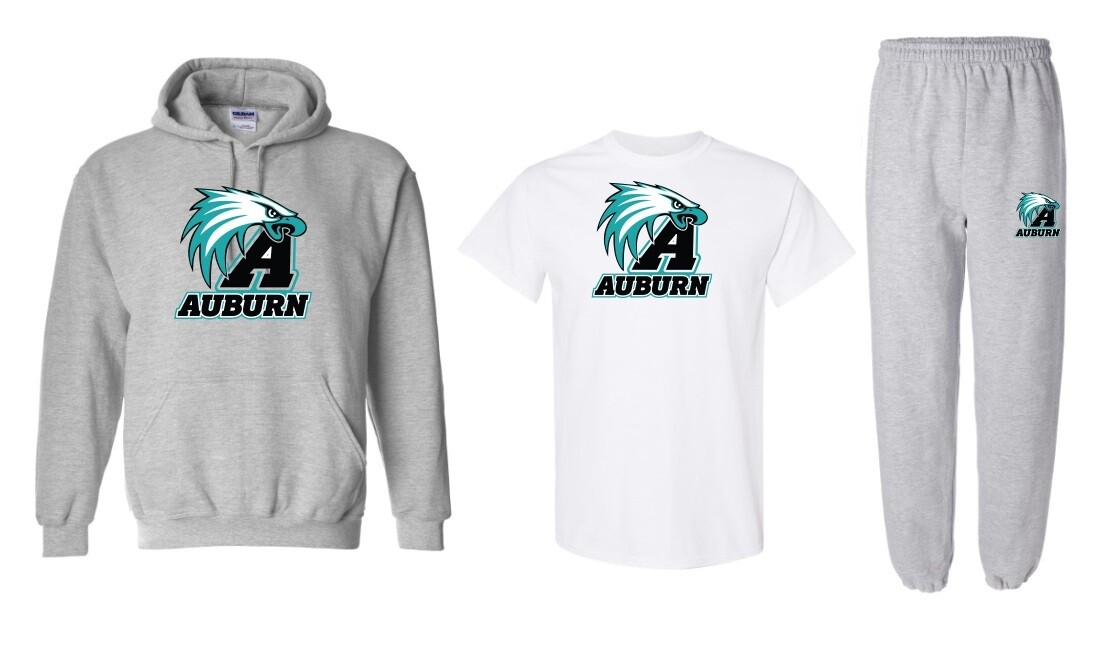 Auburn High -  Auburn Bundle  (Hoodie, Cotton T-Shirt & Sweatpants)