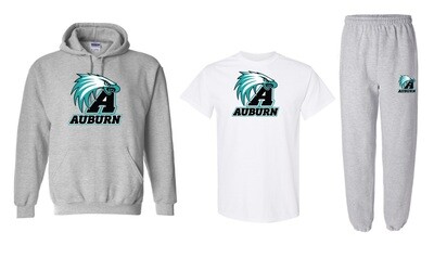 Auburn High - Auburn Bundle (Hoodie, Cotton T-Shirt &amp; Sweatpants)
