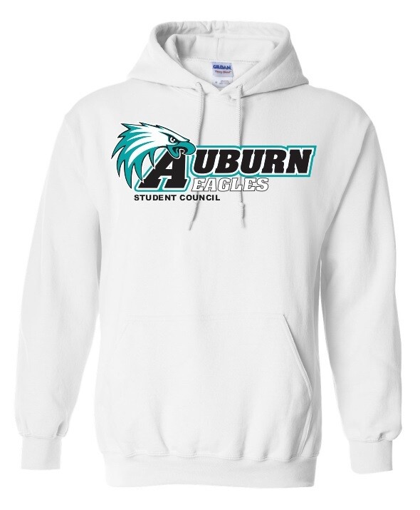 Auburn High - White Auburn Eagles Student Council Hoodie (Designed by Abby McLoughlin)