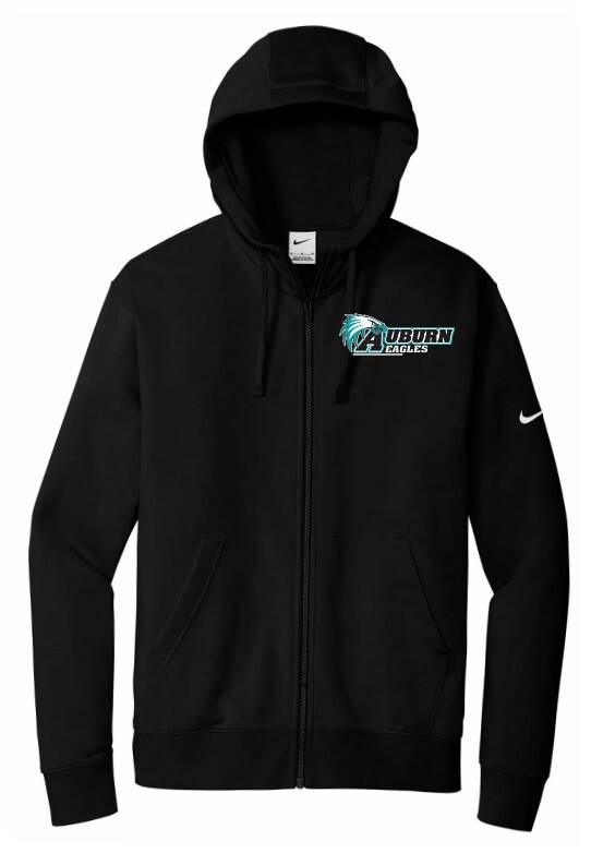 Auburn High - Black Auburn Eagles Student Council Nike Zip Hoodie (Designed by Abby McLoughlin)