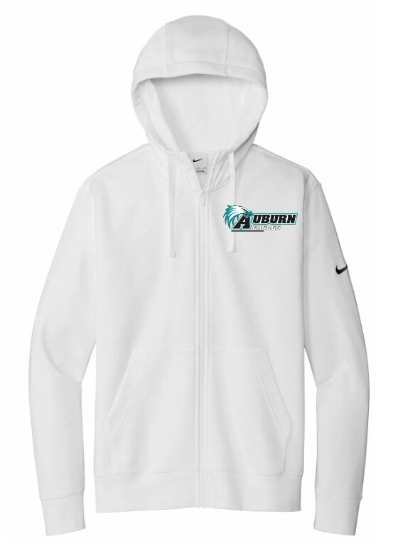 Auburn High - White Auburn Eagles Student Council Nike Zip Hoodie (Designed by Abby McLoughlin)