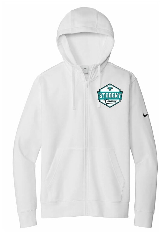 Auburn High - White Eagles Student Council Nike Zip Hoodie