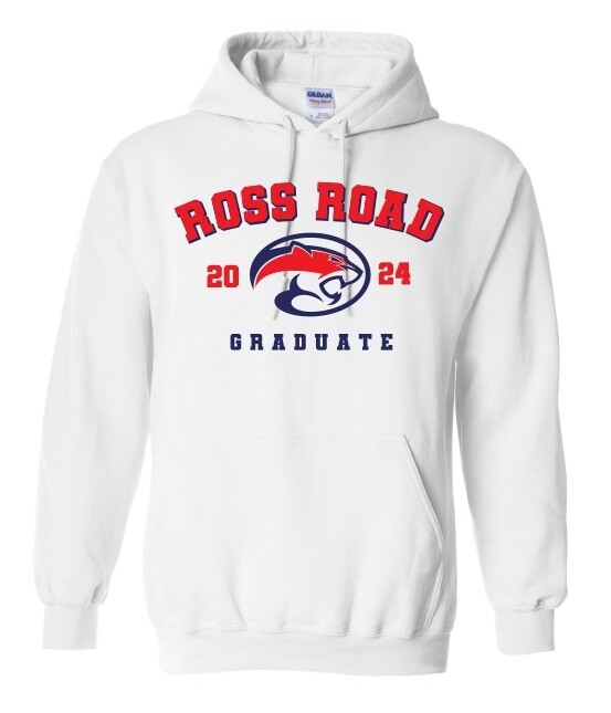 Ross Road School - White Class of 2024 Hoodie (Grade 9)
