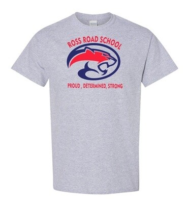 Ross Road School - Sport Grey Ross Road School Logo T-Shirt