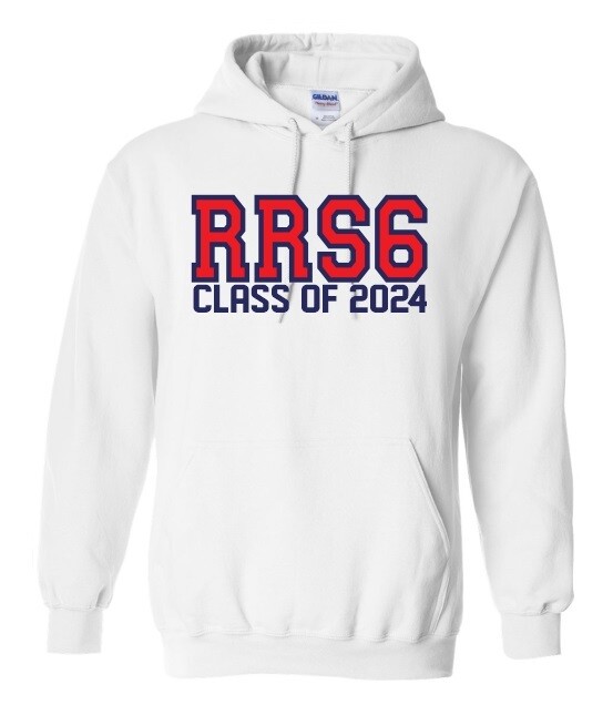 Ross Road School - White Class of 2024 Hoodie (Grade 6)