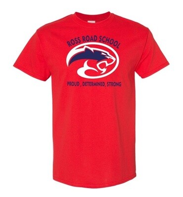Ross Road School - Red Ross Road School Logo T-Shirt