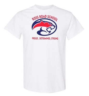Ross Road School - White Ross Road School Logo T-Shirt