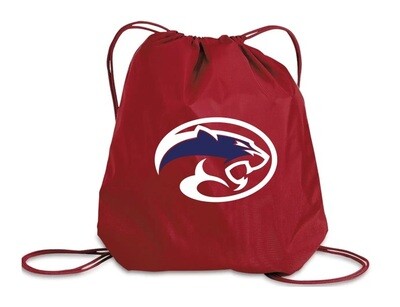 Ross Road School - Red Ross Road Cougar Logo Cinch Bag