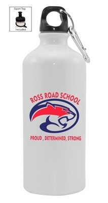Ross Road School - Ross Road Logo Aluminum Water Bottle (Navy & Red Logo)