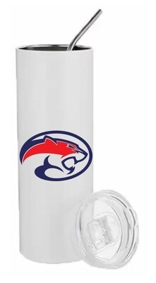 Ross Road School - Ross Road Cougars Logo Tumbler with Straw