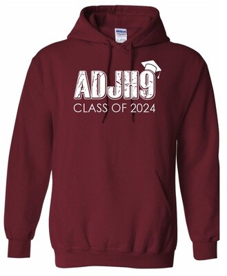 Astral Drive Junior High - Maroon ADJH Class of 2024 Hoodie