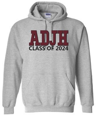 Astral Drive Junior High - Sport Grey Classic ADJH Class of 2024 Hoodie