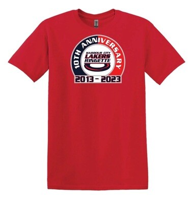 HCL - Red HCL 10th Anniversary T-Shirt (Full Chest)