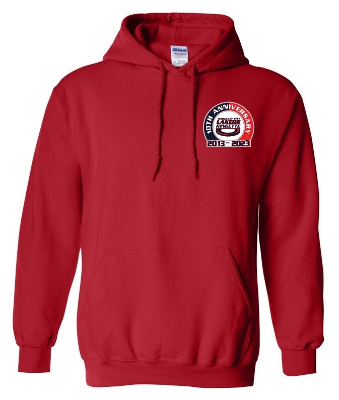 HCL - Red HCL 10th Anniversary Hoodie (Left Chest)