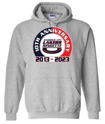HCL - Sport Grey HCL 10th Anniversary Hoodie (Full Chest)
