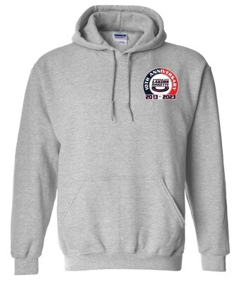 HCL - Sport Grey HCL 10th Anniversary Hoodie (Left Chest)