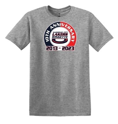 HCL - Sport Grey HCL 10th Anniversary T-Shirt (Full Chest)