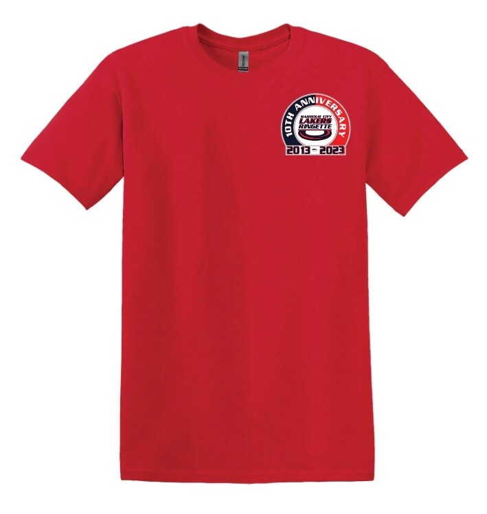 HCL - Red HCL 10th Anniversary T-Shirt (Left Chest)
