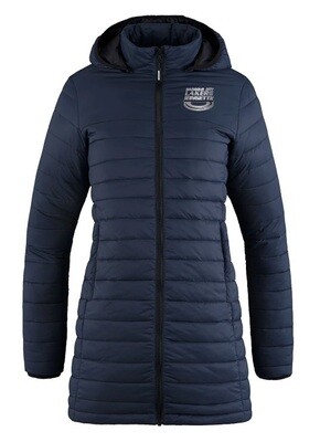 HCL - *Limited Edition* Ladies Navy Harbour City Lakers Ring Lightweight Puffy Jacket (Silver Thread)