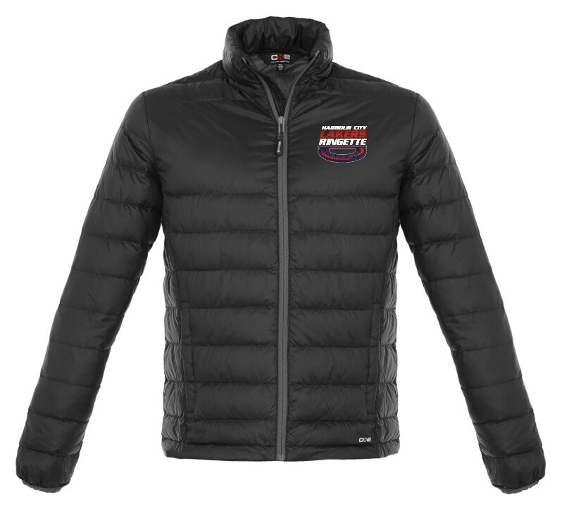 HCL - Men's Black Harbour City Lakers Ring Polyester Quilted Down Jacket