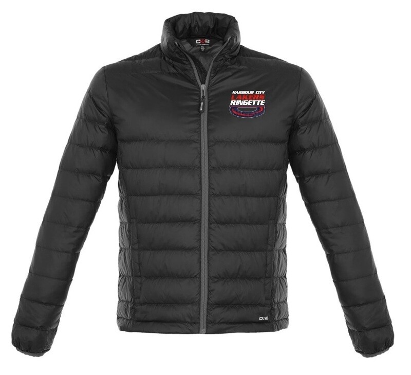 HCL - Men&#39;s Black Harbour City Lakers Ring Polyester Quilted Down Jacket