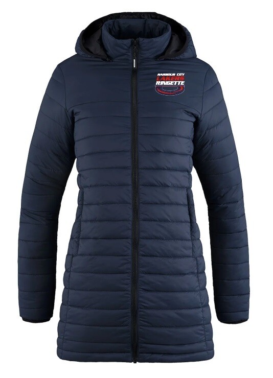 HCL  - Ladies Navy Harbour City Lakers Ring Lightweight Puffy Jacket