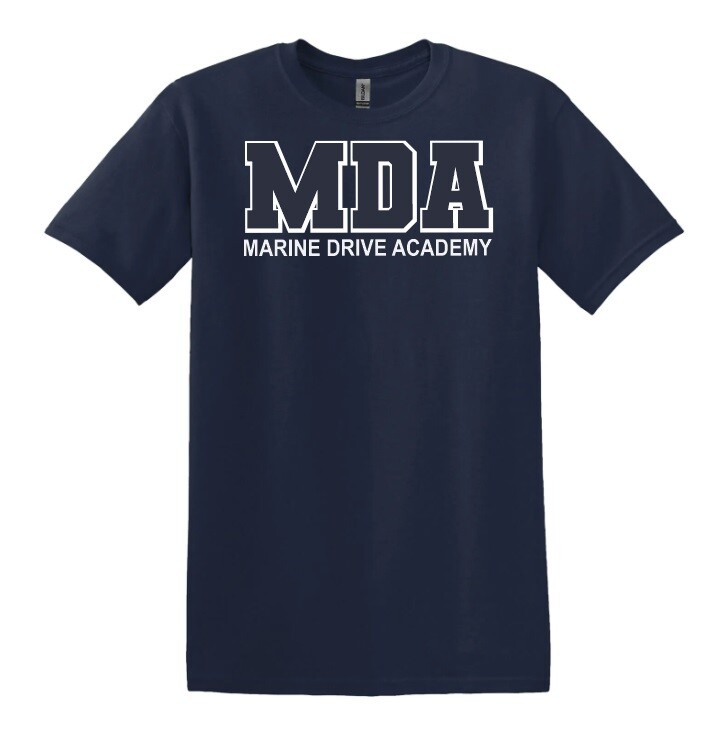 Marine Drive Academy - Navy MDA Logo T-Shirt