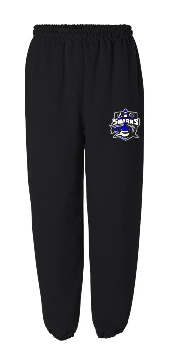 Marine Drive Academy - Black Marine Drive Academy Sharks Logo Sweatpants