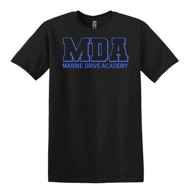 Marine Drive Academy - Black MDA Logo T-Shirt