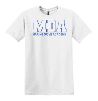 Marine Drive Academy - White MDA Logo T-Shirt
