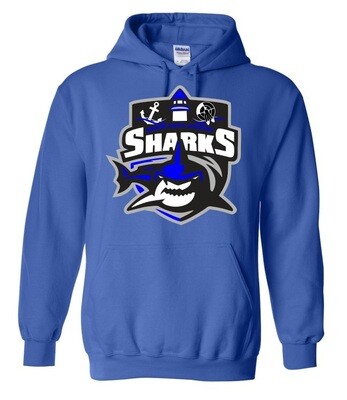 Marine Drive Academy - Royal Blue Marine Drive Academy Sharks Logo Hoodie