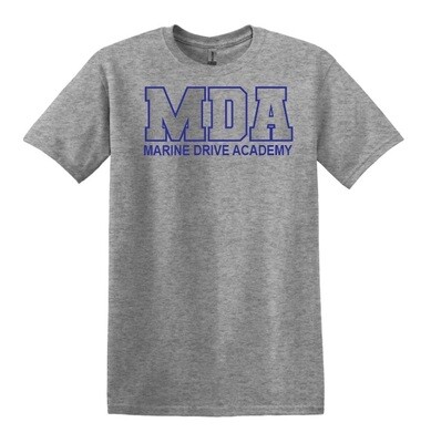 Marine Drive Academy - Sport Grey MDA Logo T-Shirt