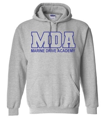 Marine Drive Academy - Sport Grey MDA Logo Hoodie
