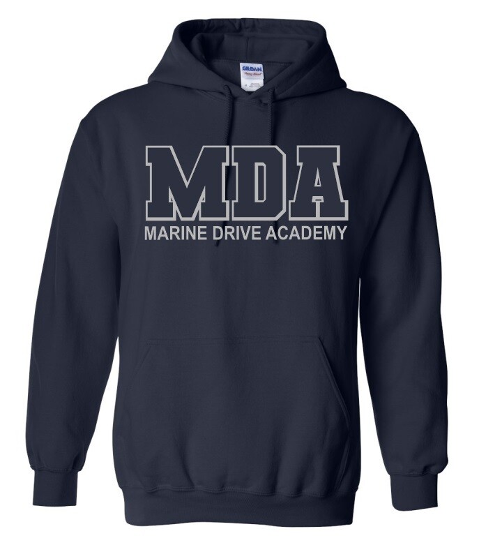 Marine Drive Academy - Navy MDA Logo Hoodie