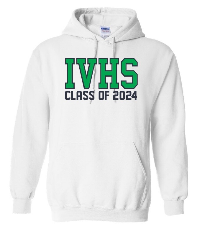 Island View High School - White IVH Class of 2024 Hoodie