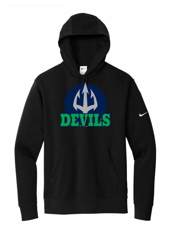 Island View High School - Black Nike Devils Hoodie
