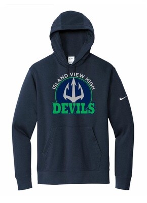 Island View High School - Navy Nike Island View Devils Hoodie