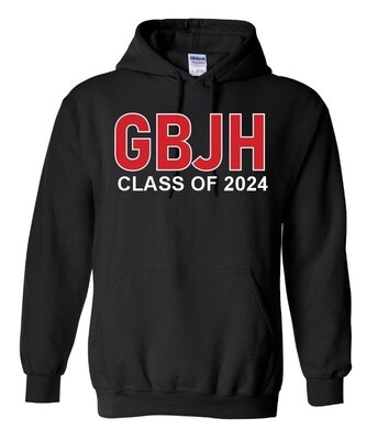 Gaetz Brook Junior High - Black GBJH Class of 2024 Hoodie (no Bear)