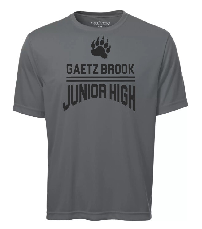 Gaetz Brook Junior High - Coal Grey Gaetz Brook Junior High Short Sleeve Moist Wick