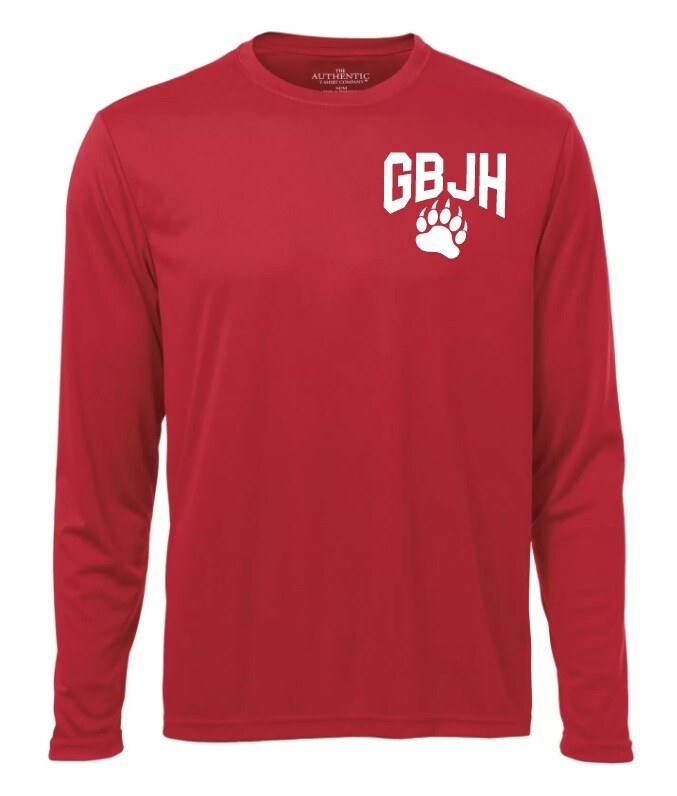 Gaetz Brook Junior High - Red GBJH Long Sleeve Moist Wick Shirt