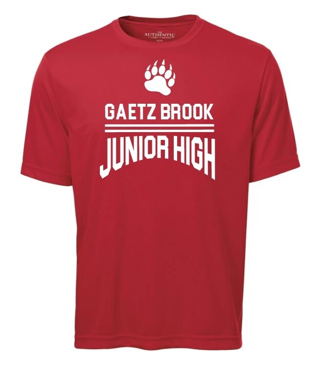 Gaetz Brook Junior High - Red Gaetz Brook Junior High Short Sleeve Moist Wick