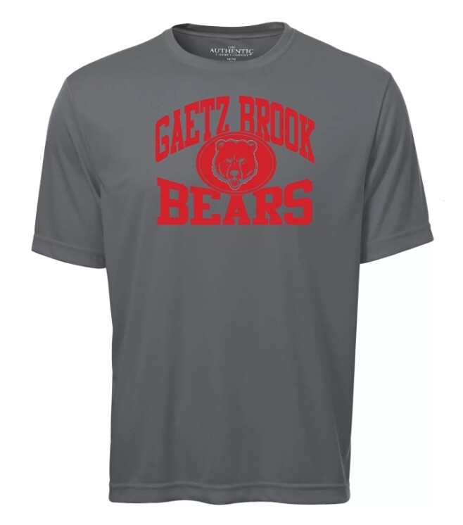 Gaetz Brook Junior High - Coal Grey Gaetz Brook Bears Short Sleeve Moist Wick