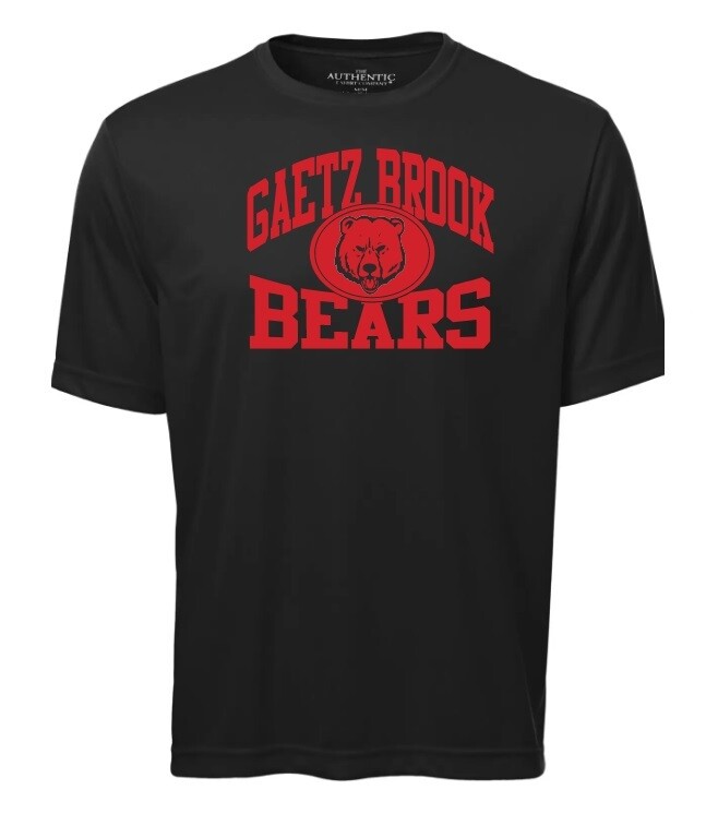 Gaetz Brook Junior High - Black Gaetz Brook Bears Short Sleeve Moist Wick