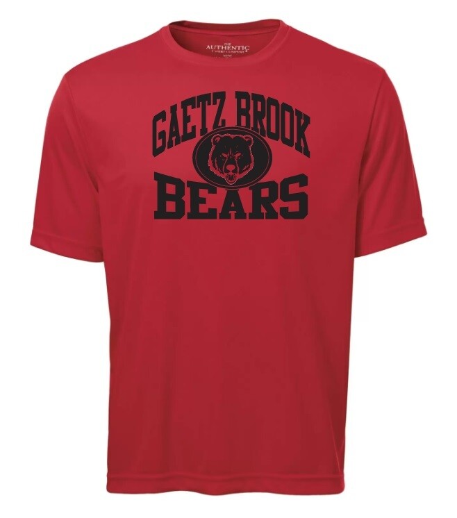 Gaetz Brook Junior High - Red Gaetz Brook Bears Short Sleeve Moist Wick